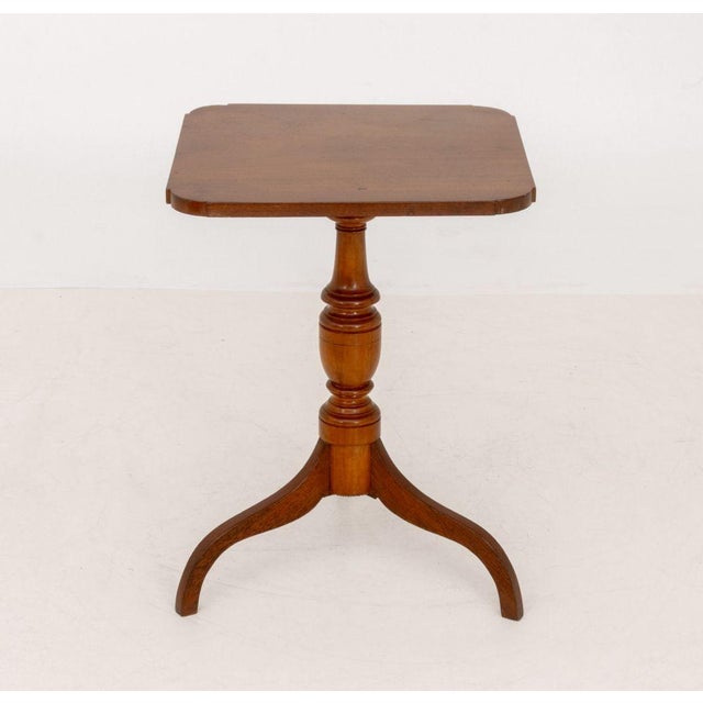 Wood American Mahogany Tripod Table For Sale - Image 7 of 7