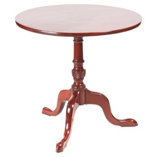 Antique George III Mahogany Tripod Table For Sale