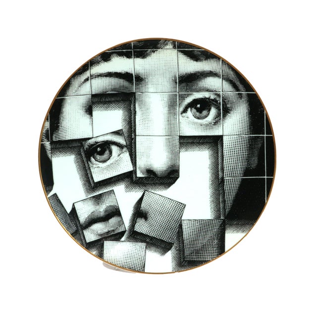 Ceramic Piero Fornasetti Rosenthal Porcelain Plate, Temi E Variazioni, Motiv 33, With Original Box For Sale - Image 7 of 12
