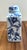 Small rectangular blue and white classic Chinoiserie ceramic ginger jar with floral pattern 5 x 9 x 3.5” Excellent...
