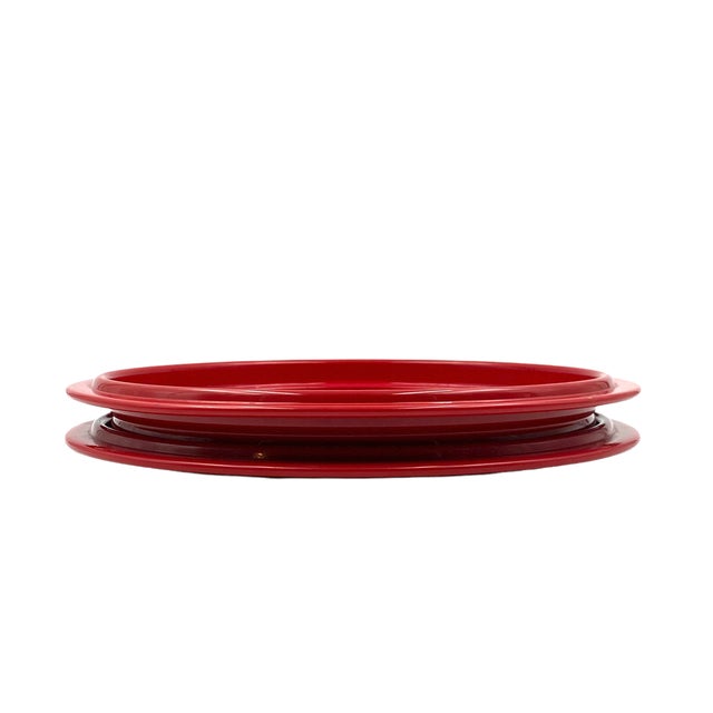 Gianfranco Frattini Red Centerpiece / Tray by Gianfranco Frattini, Italy, 1970s For Sale - Image 4 of 17