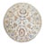 Afghan Sultanabad Master Wool 11x11 Ivory, Light Blue & Light Orange Handmade Round Area Rug #1143252 For Sale