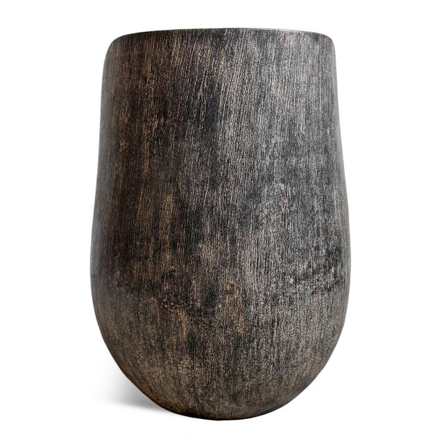 Organic Modern Vintage Wash Coconut Palm Chair For Sale - Image 4 of 5