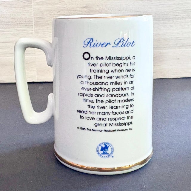 Norman Rockwell Vintage Norman Rockwell Ceramic Mugs Set of 2 For Sale - Image 4 of 9