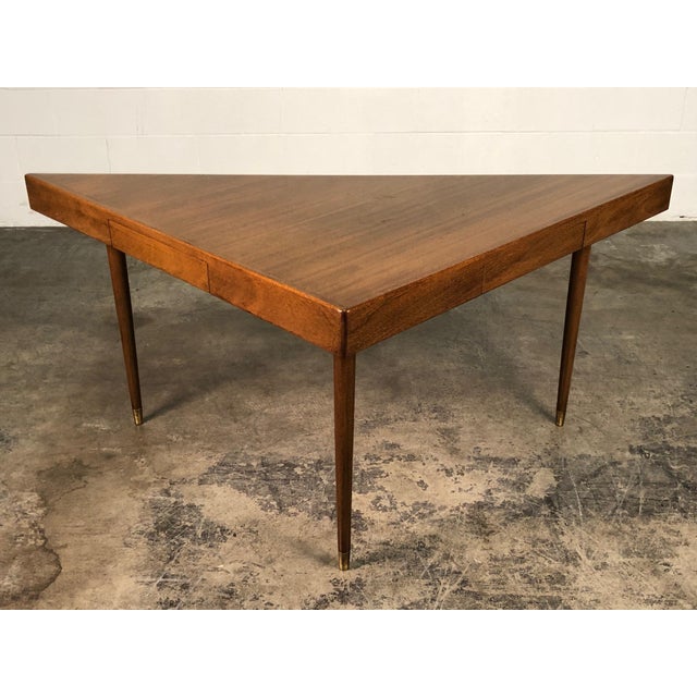 Harvey Probber MidCentury Modern Triangular Console Table / Desk Chairish