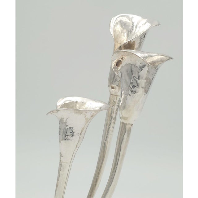 Silver Silver Calla Lily Vase, Circa 1970 For Sale - Image 8 of 10