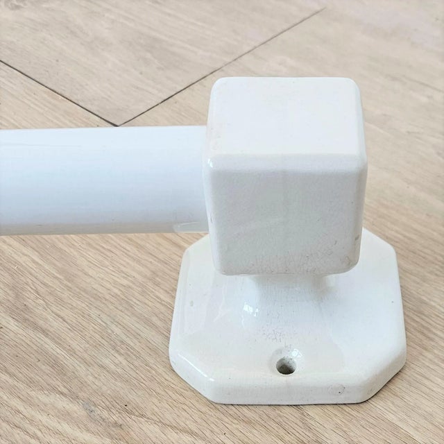 Art Deco Porcelain Towel Holder, 1920s For Sale - Image 3 of 5