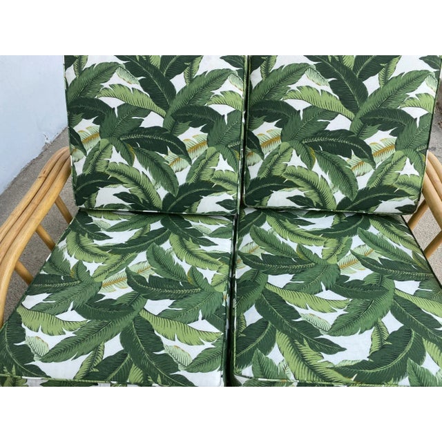 Restored Vintage Paul Laszlo Rattan Three Strand Sectional Settee Sofa For Sale - Image 12 of 13