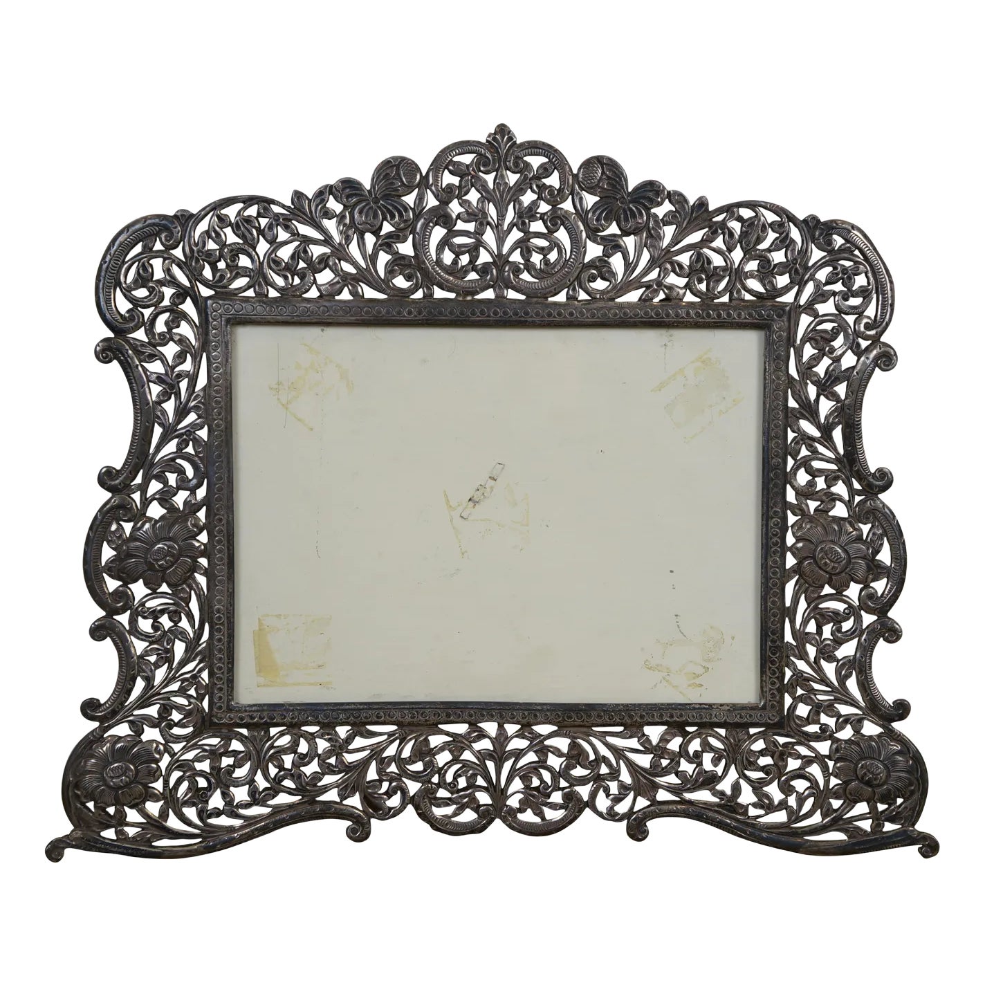 Late 20th Century Art Nouveau Style .925 Sterling Silver Floral