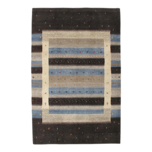 Vintage Hand-Knotted Gabbeh Rug 6'4" X 9'9"