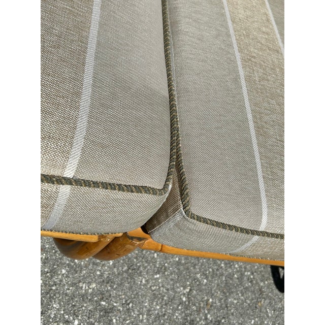 Restored 3-Seater Vintage Rattan Sofa For Sale - Image 4 of 16