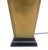 Metal Brass Tin Forged Table Lamp Square Cup Vase Shape MINT For Sale - Image 7 of 11