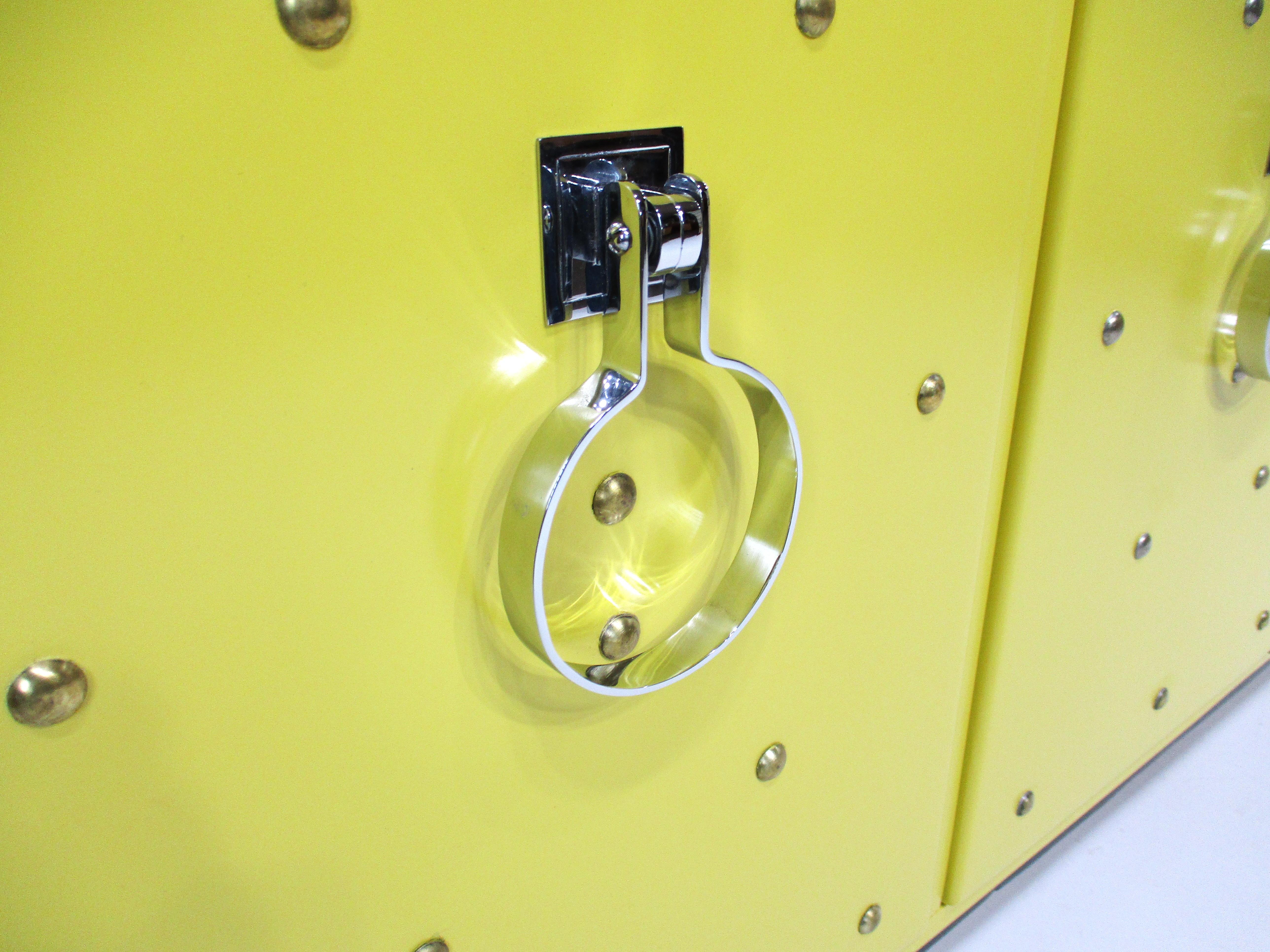 After Tommi Parzinger Glamorous Studded Handcuff Credenza