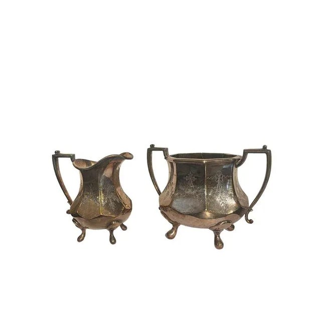 Sheffield Milk Jug and Sugar Bowl, Set of 2 For Sale - Image 9 of 9