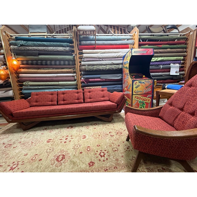 Mid-Century Modern 1960s Mid Century Gondola Sofa Attributed to Adrian Pearsall For Sale - Image 3 of 6