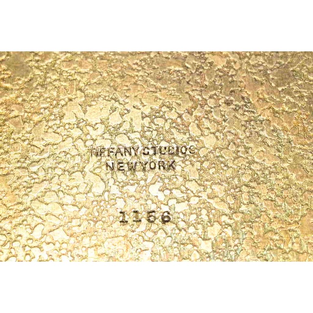 Tiffany Studios New York Silvered Bronze and Abalone Letter Rack For Sale - Image 9 of 11