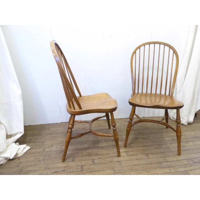 Pair of sturdy, comfortable Windsor Chairs