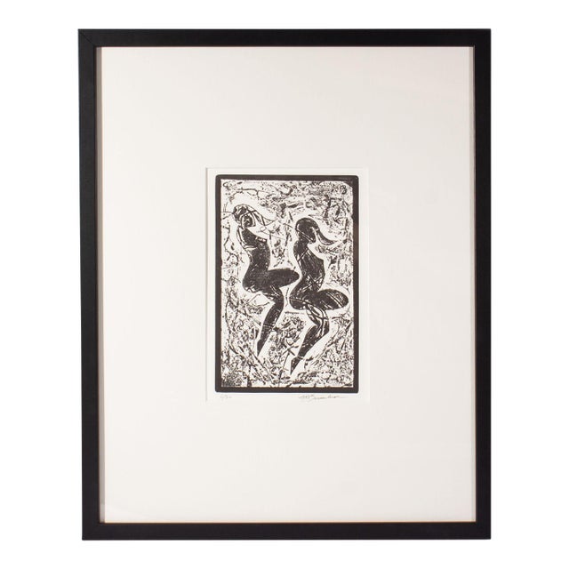 Abstract Intaglio Print by Martin Barooshian For Sale