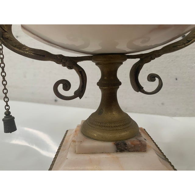 Louis XVI Fireplace Set in Marble and Chased Bronze, Set of 3 For Sale - Image 11 of 18