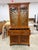 Vintage Geogre II Styl Bured Wood Yew Wood 2 Part Bookcase and Secretary Desk For Sale - Image 13 of 18
