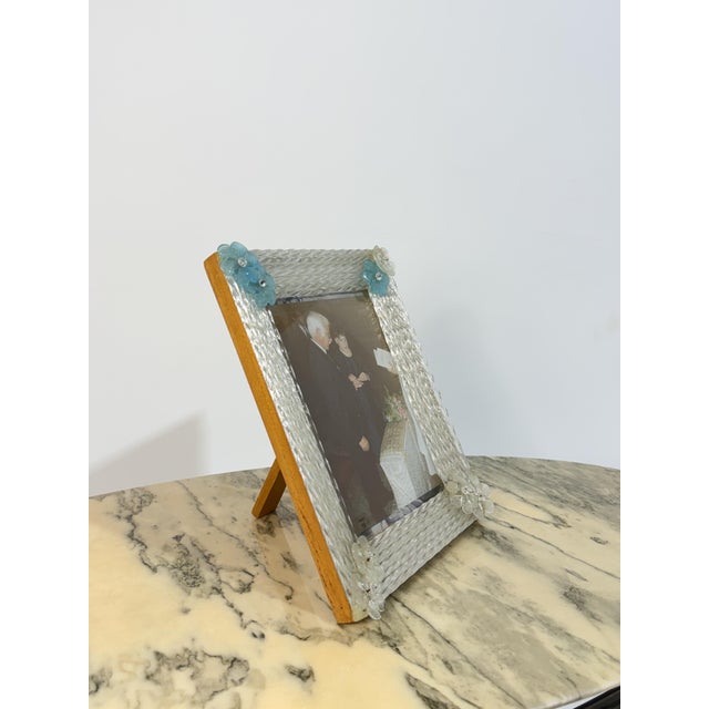 Glass Large Murano Glass Photograph Holder from Vetri Murano, 1960 For Sale - Image 7 of 12