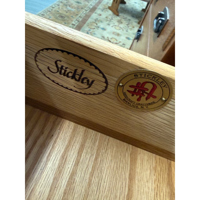 Mission Stickley Mission Collection Three Drawer Nightstands, Pair For Sale - Image 3 of 12