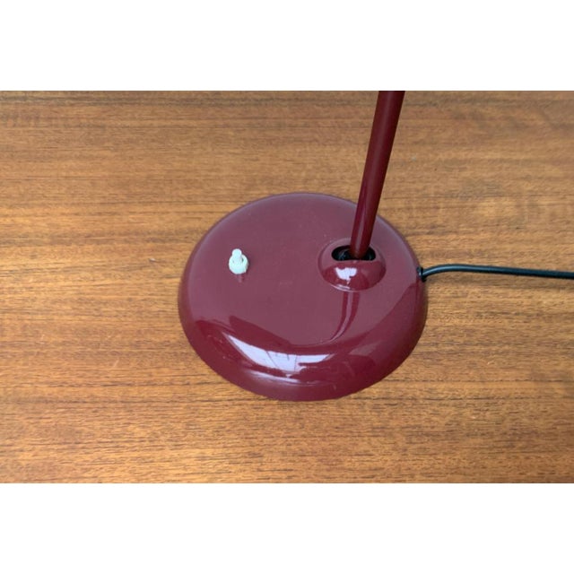 Mid-Century German Dark Red 6556 Table Lamp by Christian Dell for Kaiser Idell, 1960s For Sale - Image 9 of 18