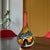 Red 18 Inch Tall Mid-Century Murano Millefiori Polychrome Art Glass Vase For Sale - Image 8 of 18