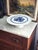 1970s Schumann Arzberg Bavaria Germany Blue & White Cake Stand, Echt Cobalt For Sale - Image 4 of 10