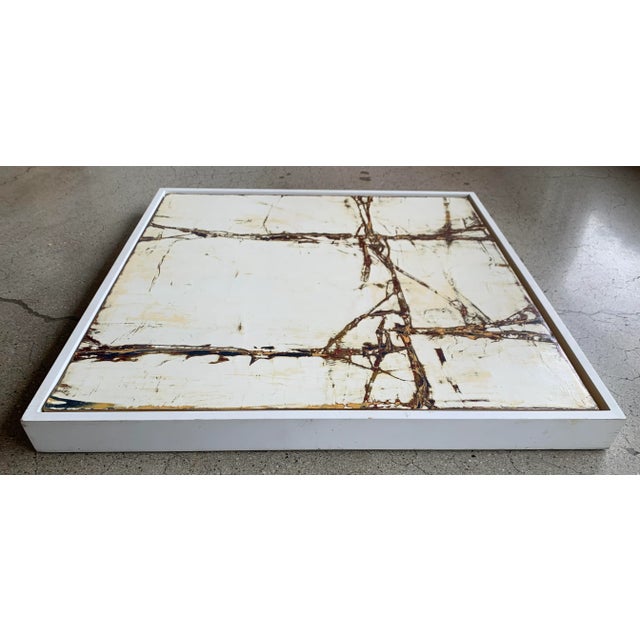 1990s 1990s "Untitled #10" Modern Abstract Mixed-Media Painting by Robert Murray, Framed For Sale - Image 5 of 12