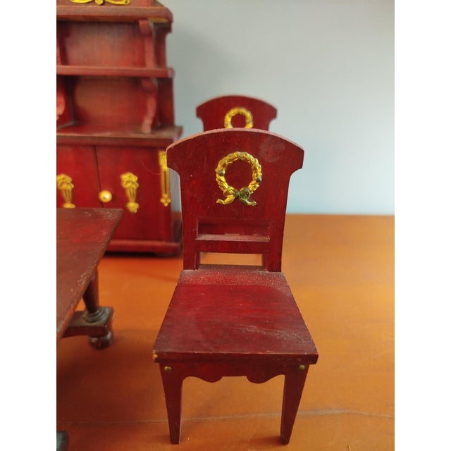 Toy Furniture Set, Spain, Early 20th Century, Set of 8 For Sale - Image 3 of 12