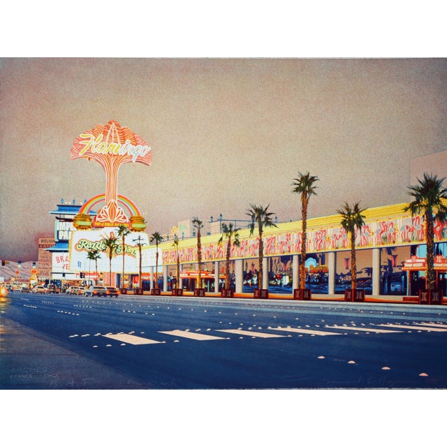 Pop Art Flamingo, David Maes Gallegos Lithograph For Sale - Image 3 of 3