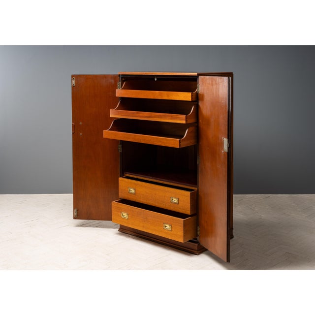 Art Deco English Art Deco Burl Cabinet For Sale - Image 3 of 18