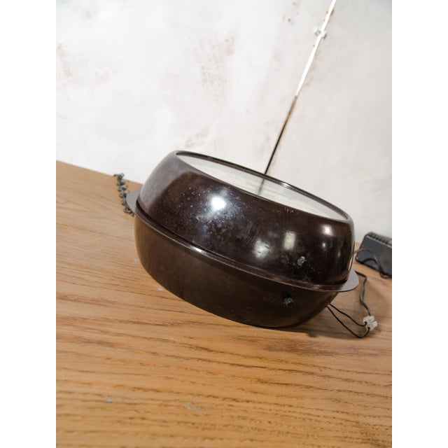 Brown Double-Sided Station Clock from Gents of Leicester, England, 1940s For Sale - Image 8 of 16