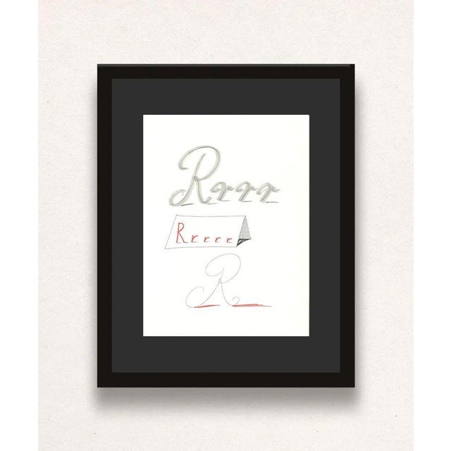 R' from 'Hockney's Alphabet' By David Hockney 1991 Lithograph on Exhibition Fine Art Cartridge paper 38.4 x 46.4 cm (15.12...