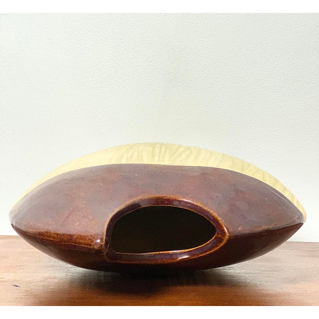 Beige Vintage Sculptural Ceramic Vase, Italy, 1970s For Sale - Image 8 of 10