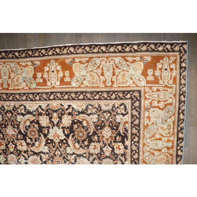 Indian Antique Indian Agra Rug - 6' x 8'9" For Sale - Image 3 of 8