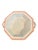 1940s Vintage Chinoiserie Adams Calyx Ware Metz Aqua Blue Octagonal Covered Serving Dish For Sale - Image 5 of 11