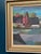 Original Scandinavian Oil on Canvas – “Cubist Landscape” by Kai Christensen – Signed – Vintage & Framed – 76 × 65 cm...