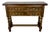 Spanish Renaissance Revival Walnut Console Table with Four Carved Drawers, 1930s For Sale