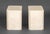 Late 20th Century Modern Crema Marfil Marble Side Tables, Pair For Sale - Image 5 of 5