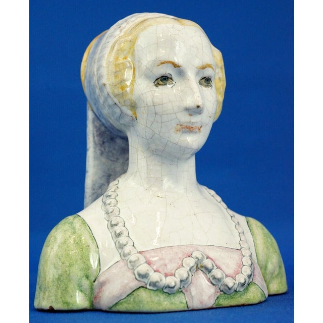 Majolica Terracotta Bust by Gian Battista (Nanni) Valentini for Arcore Ceramic, 1960s For Sale - Image 12 of 18