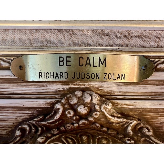 Late 20th Century Richard Judson Zolan, Large American Impressionist Painting Sailor Girl with Toy Boat Richard Zolan For Sale - Image 5 of 16