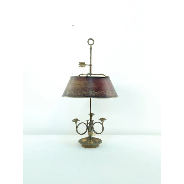 A nice Belle Epoque bouillotte lamp, France circa 1900. 120 volt.