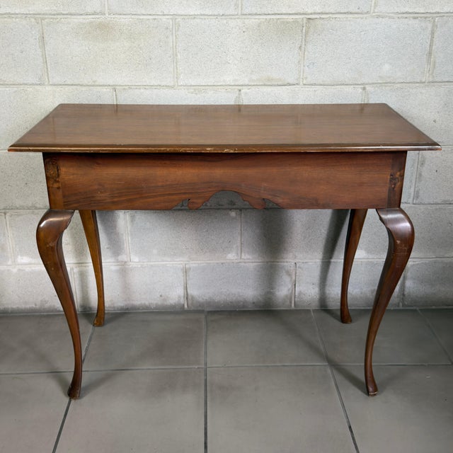 Vintage Console Table in Walnut from Artigianato Italiano, 1960s For Sale - Image 3 of 11