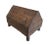 Brown Early 20th Century Rustic Indian Hand-Carved Wood Money Box For Sale - Image 8 of 12