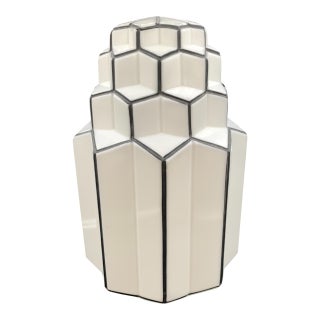 1920s Art Deco Modernistic Kopp Skyscraper Lighting Fixture Globe For Sale