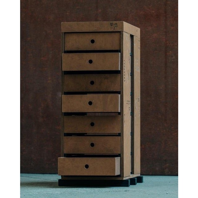 Matek archive cabinet in recycled composite by project materia. Designed by willem van hooff. Dimensions: w 50 x d 30 x h...