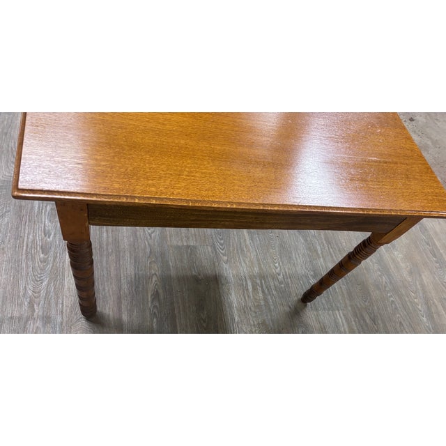 Antique Late 19th Century Oak Writing Table Work Table For Sale - Image 10 of 10