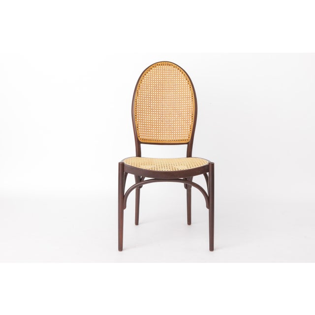 Thonet Vintage Bentwood Dining Chairs with Viennese Cane from Thonet, 1960s, Set of 2 For Sale - Image 4 of 12